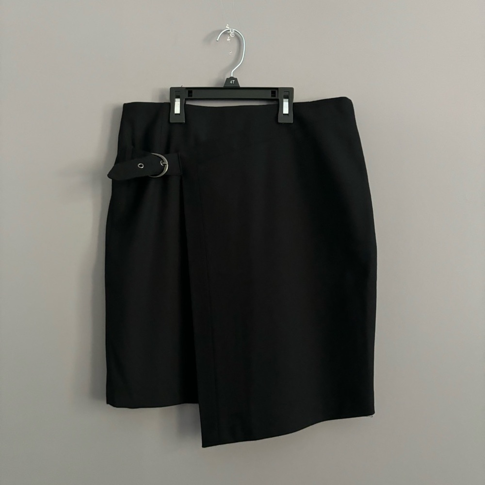Bedo Size 6 Black Wool Pencil Skirt